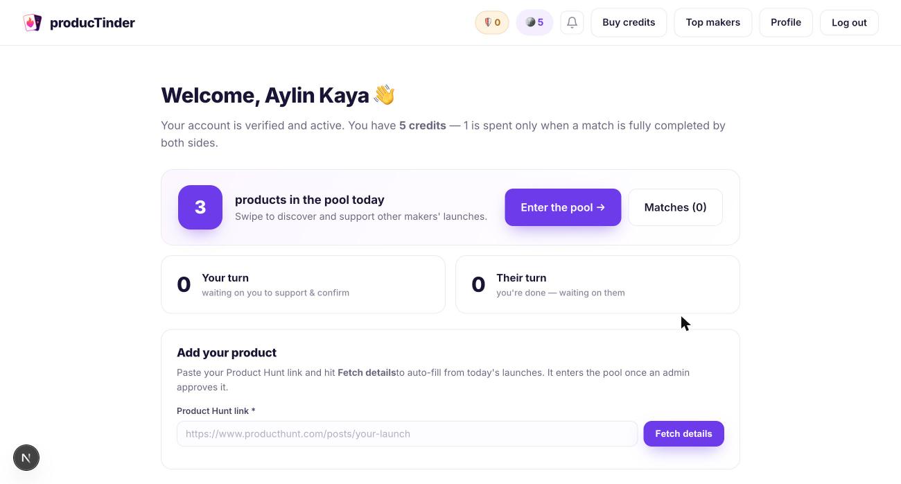 Approved and 5 free credits